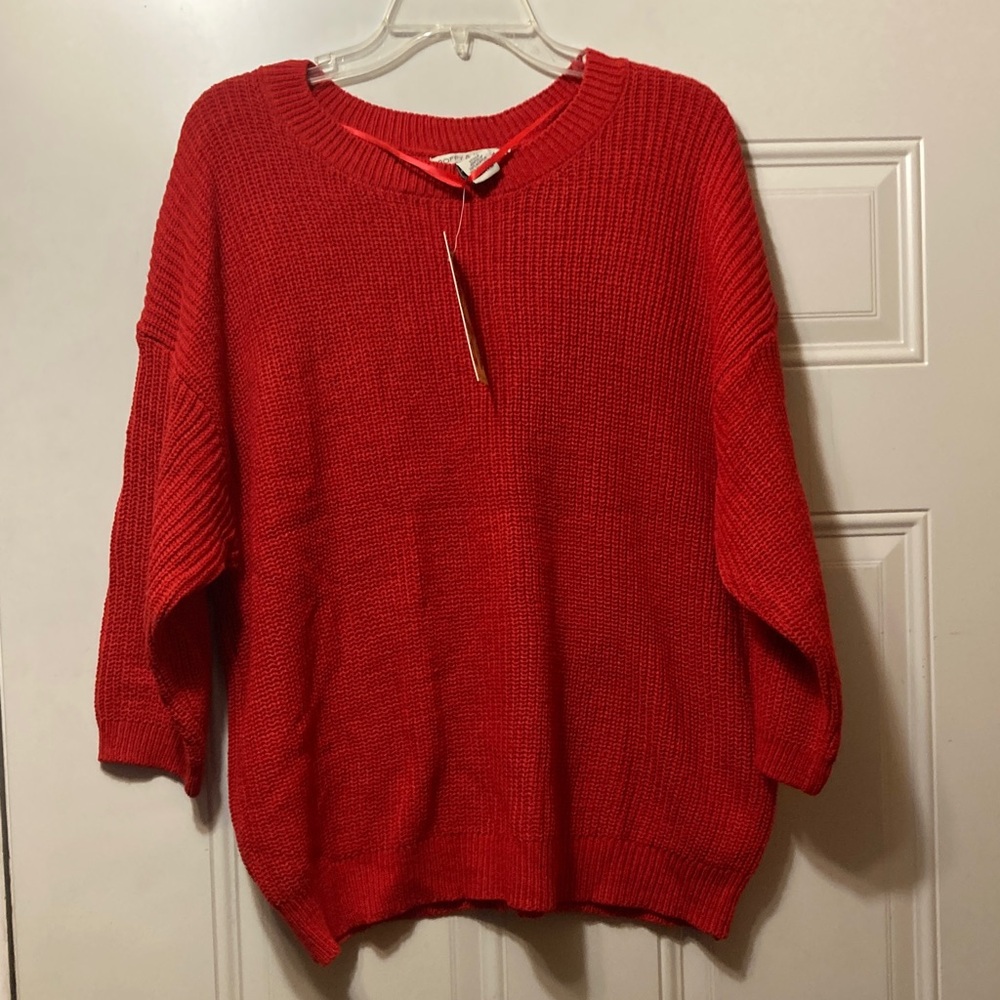 Cozy Red Women's Sweater 1XL NWT